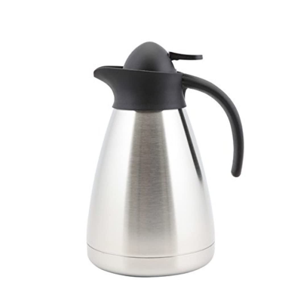 Genware NEV-V1055 Stainless steel Contemporary Vacuum Jug, 1.0 L