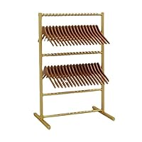 Supporto impilabile per appendiabiti per negozio di abbigliamento, supporto per appendiabiti con 4 ruote, organizzatore di stoccaggio per appendiabiti può contenere fino a 140 grucce, telaio in