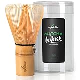 AprikaLife -Traditional Matcha Whisk - 100 Prong Bamboo Whisk For Ceremonial Tea Preparation - Authe
