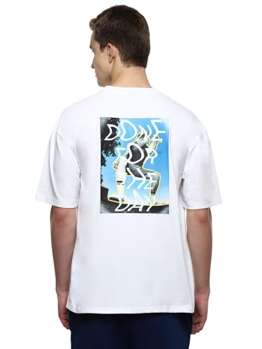 Image of hummel Wrap Men's Oversize Fit, Drop Shoulder Crew Neck Graphic Print Casual T-Shirt