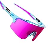 Solaro Baseball Sunglasses for Men and Women – Mens Baseball Sunglasses, Womens Softball Sunglasses, UV400 Sports Sunglasses for Baseball, Softball, Running & Cycling – Cotton Candy