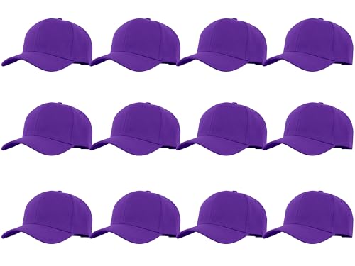 Image of Gelante Plain Blank Baseball Caps Adjustable Back Strap Wholesale LOT 12 PC'S