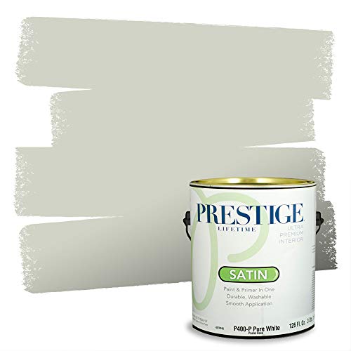 PRESTIGE Paints Interior Paint and Primer In One, 1-Gallon, Satin, Comparable Match of Sherwin Williams* Filmy Green*