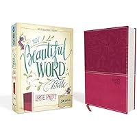 NIV, Beautiful Word Bible, Large Print, Imitation Leather, Pink