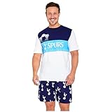 Tottenham Hotspur F.C. - Conjunto de pijama corto para hombre, XL