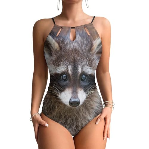 Swimsuit monokini femme raton laveur idéal pour vos journées plage et spa