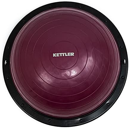 Kettler Balance Dome - Half Ball With Resistance Bands Handle, German Technology Powered, Ideal For Men & Women, Pilates Exercise Balance Ball For Squats, Steps Workout, Balance Training, Push Ups, Core Training, Etc.