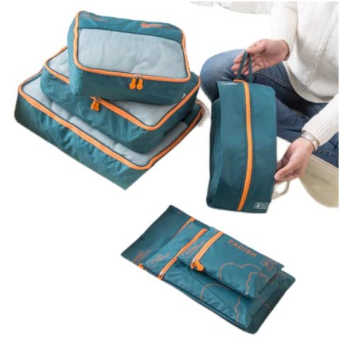 Cubi da imballaggio Cubi da imballaggio da Viaggio, Cubi Multifunzione Organizzatore di Bagagli Borsa da Valigia a Compressione da Viaggio Impermeabile