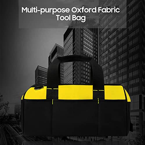 Lianai Bolsa de ferramentas de tecido Ox multiuso Bolsa de boca larga com zíper Bolsa utilitária mul