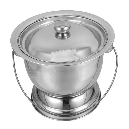 KOMBIUDA 大人用ステンレススチール製小便器 カバー付き 便器 ベッドサイドユーティリティ