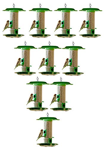 Amijivdaya Medium Bird with hut Feeder (10 Pieces)