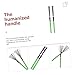 UPKOCH 2pcs Portable Drum Brushes Wooden Handle Steel Wire Percussion Brushes for Jazz Drums Compact Design for Easy Storage Green
