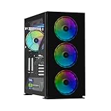 YEYIAN PC Gaming VR Esports AI Intel Core Ultra 7 265KF 20 Cores a 5,5 GHz | Nvidia GeForce RTX 4070 Super 12GB OC | 32GB DDR5 6000Mhz RGB | 2TB SSD Gen 4 | WiFi 6 + BT 5.3 | LAN 2.5 Go | Win 11 Pro