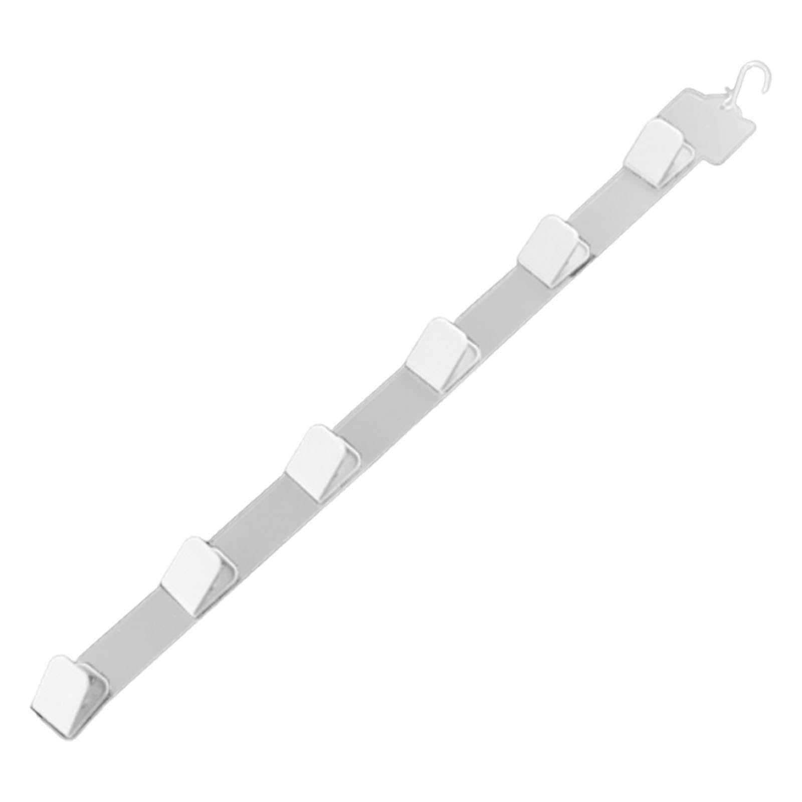 Merchandising Shelf Strip Clip with 6 Clips Lightweight Snacks Hanging Strip White-picture-32