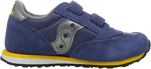 Saucony Boys' Baby Jazz Hook & Loop Sneaker, Blue/Grey, 6.5 M US Toddler