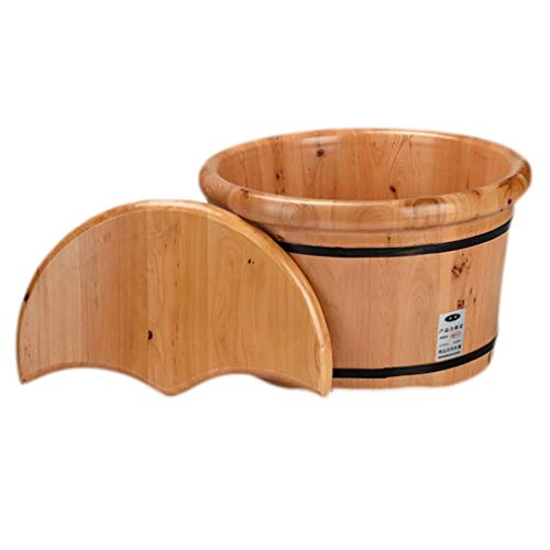 Spa de pies de madera para pedicura y masajes
