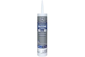 GE All Purpose Silicone Caulk Clear - Waterproof & Adheres Well