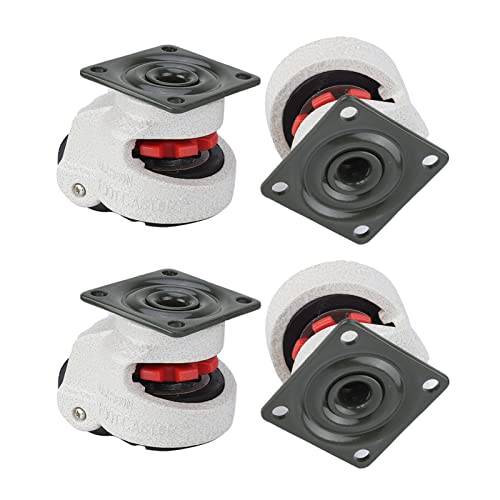Girevole Ruote 4 pezzi 1.5"Retrattile livellatore macchina girevole industriale girevole 330lbs capacità