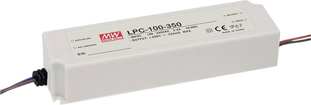 Meanwell Lpc-100-2100 Led-Treiber Konstantstrom 100W 2.1A 24-48 V/Dc Nicht Dimmbar, Überlastschu