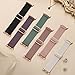 Easuny 6 Pack Stretchy Bands Compatible with Samsung Galaxy Watch 8 Band 40mm 44mm, Samsung Galaxy Watch 8 Classic 46mm Loop, Elastic Nylon Fabric No Gap Sport Strap Replacement for Women Men