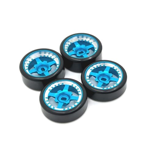 RC�J�[�^�C�� For Wltoys 284131 K969 K979 K989 For Kyosho For Mini-Z 1/28 RC�J�[�p�[�c 27mm �n�[�h�v���X�`�b�N �h���t�g�^�C�� �^�C�� ���^���z�C�[������(Blue)