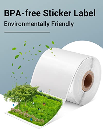 Papel térmico Phomemo 3 Rolos M110/M200 40 x 30 mm - Etiqueta autoadesiva quadrada multiuso, 230 eti