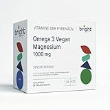 Vegan Omega-3 und Magnesium – Altersmanagement, 2 Nahrungsergänzungsmittel in 1 Packung für die Gesundheit von Herz, Gehirn und Nervensystem, für 2 Monate (56 Tagesdosen)