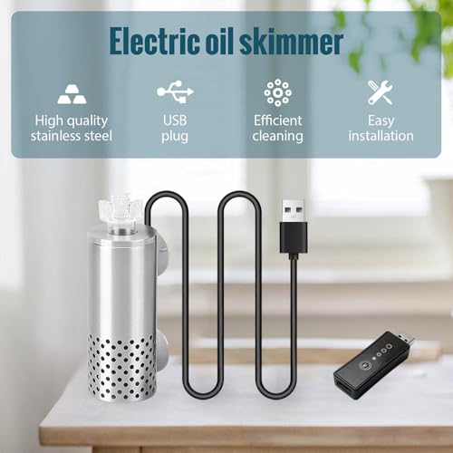 Écumoire de surface électrique en acier contre l'eau trouble - 3