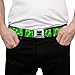 Rick and Morty Belt, Seatbelt Buckle Belt, Rick and Morty Pickle Rick Scattered Greens, Youth 22 to 32 Inches