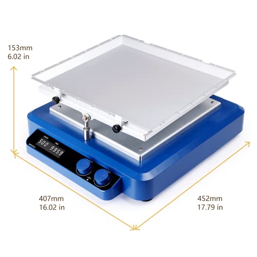 4E's Usa Rocking Shaker - Digital Laboratory Rocker With Maximum Load Of 10Kg, 9 Degrees Tilt Angle And Speed Range Of 10-70Rpm, Wide Range Of Platforms, Continuous And Timed Operation, Model Sk308 #TOP6