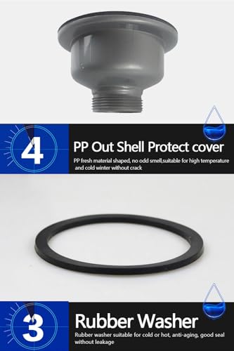 Colador para fregadero de acero inoxidable 4.5 pulgadas miniatura 4