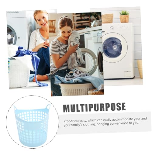 Panier à linge plastique robuste réutilisable avec poignées ergonomiques - 8