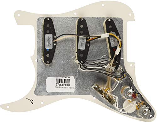 Fender Pré-Filaire Pickguard Strat Texas Spécial – S/S/S/S – Parchemin Blanc, 0992342509 Rouge - Les Beatles, Paul McCartney, John Lennon, RIngo Starr, George Harrison Fender Pré-Filaire Pickguard Strat Texas Spécial - S/S/S/S - Parchemin Blanc, 0992342509 Rouge – Image 3