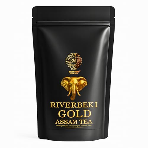 Image of RIVERBEKI Gold Premium Assam CTC Tea 1Kg | Export Quality Second Flush Black Tea for Strong, Authentic Chai