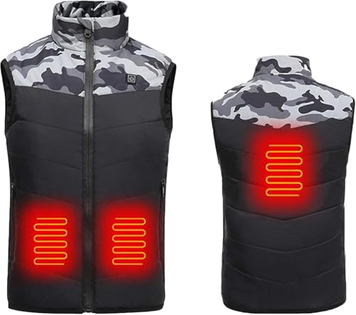 LoiYtrd Giacca riscaldante elettrica Invernale for Bambini USB, Abbigliamento Caldo, Giacca Calda da Sci for Bambini(Black,160)