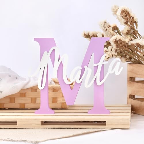 Miniatura 6 de Saquitomagico Letra Con Nombre Personalizado.Letra Decorativa Para Habitacion O Eventos.Regalo Original Cumpleaños. Mesas Dulces Y Candy Bar En Bautizos Y Comuniones.