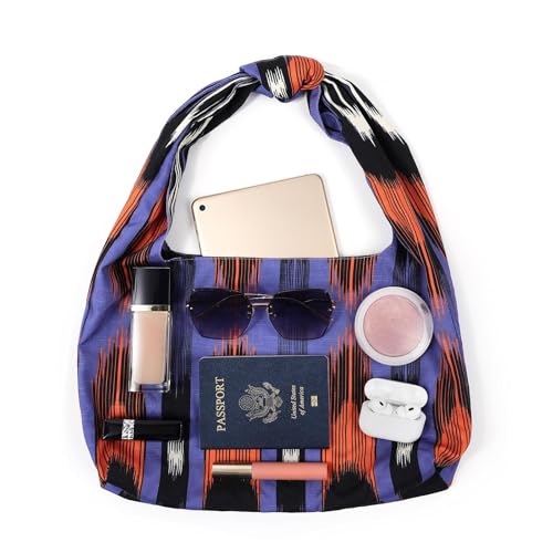 Image of Women's Shoulder Handbags Hobo Tote Purse for Women Purse Bag Aesthetic Boho Canvas Tote Bags Hippy Medium Totebag