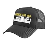 Official Pierce The Veil Eye Box Trucker Hat with Adjustable Mesh Back, Black