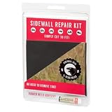 GlueTread Sidewall Tire Repair Kit | Patch Sidewall of Your Tire | Kit Includes (1) 4"x4.5"x3/16 Pat