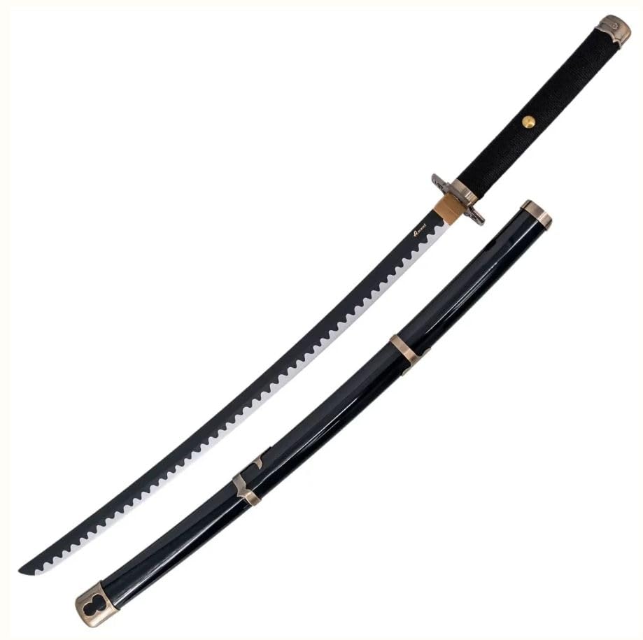 AMONT | Katana Yubashiri Zoro Bambú 103 cm | Réplica Decorativa Anime Exhibición Cosplay Colección sin Filo Material Bambú | EYM