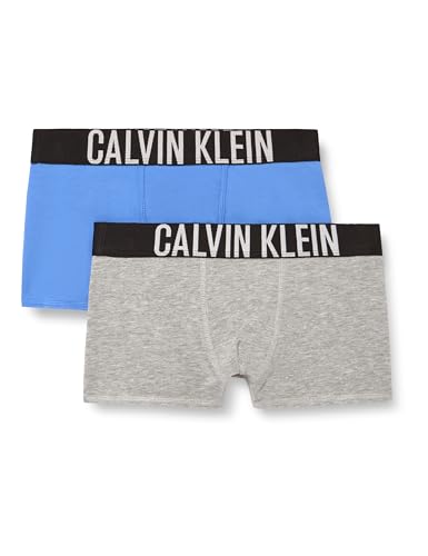 Image of Calvin Klein Boys 2Pk Trunk B70B700509 Trunk, BLUE (Marina/Greyhtr), 10-12 Years