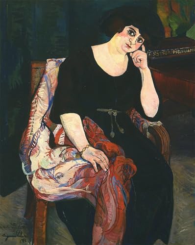 Portrait de Madame Zamaron par Suzanne Valadon impression d'art musée haut de gamme 60x90cm
