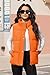 MAGCOMSEN Women Winter Down Vests Outerwear Puffy Casual Sleeveless Oversized Zip Up Padded Stand Collar Jacket Coat Warm Gilet Orange