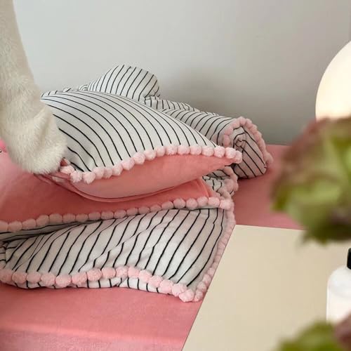 Parure de lit pour lit simple noir rose pour rénover sa déco