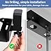 LUKETURE Under Desk Laptop Mount, No Drill Under Desk Shelf Holder, Steel Laptop Holder with Anti-Scratch Pads, Computer Storage Tray for Mac mini, MacBook, Keyboard