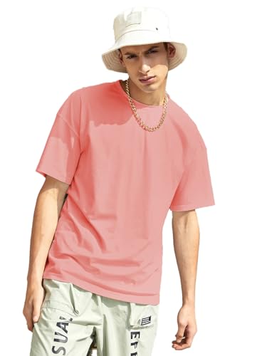 Image of KOTTY Men's Cotton Blend Regular Fit T-Shirt|Casual Wear|Lightweight Breathable