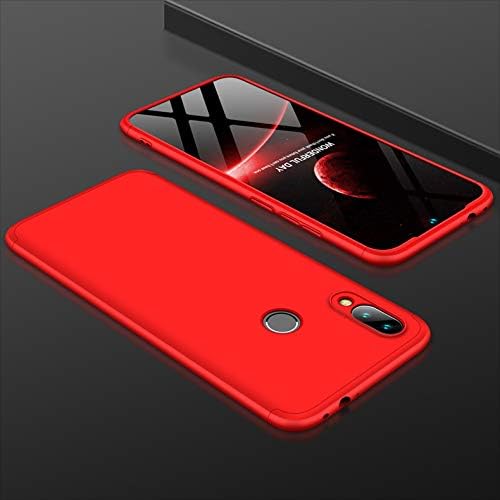 Miniatura 6 de Para Xiaomi Redmi Note 7 Caso, parachoques y antiarañazos Funda rígida Bolsa de cubierta completa de 360 grados para Xiaomi Redmi Note 7 (rojo)