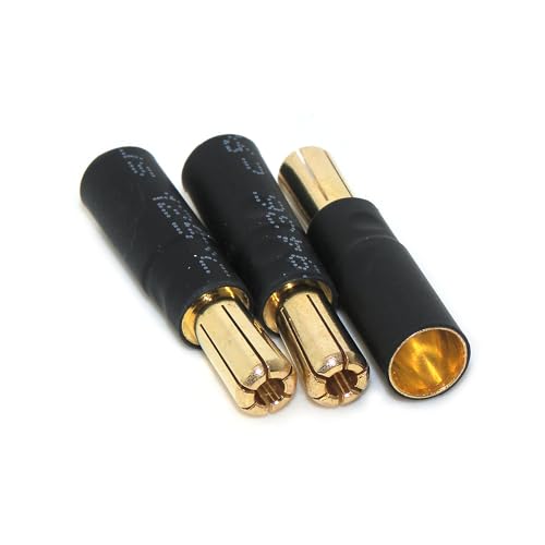 Conectores bala 5,5 mm a 6,5 mm para evitar soldaduras en Castle Mambo ESC