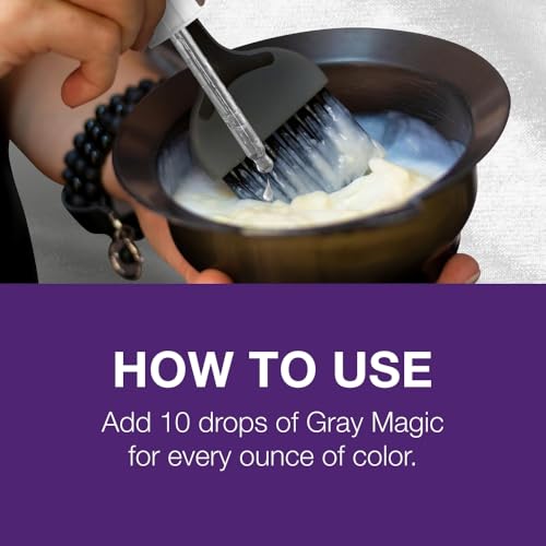 Ardell Gray Magic Hair Color Drops, Additive - Boosts Hair Color Penetration & Covers Gray Hair Completely, Enhanced Hair Dye Absorption, 0.25 oz