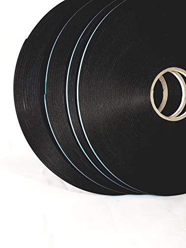 Image of Double Coated Window Glazing Tape, DC-PEF06P, Width 1 /16 inch x Thick 1 /4 inch x 150' Black